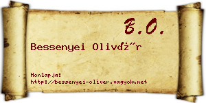 Bessenyei Olivér névjegykártya