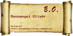 Bessenyei Olivér névjegykártya